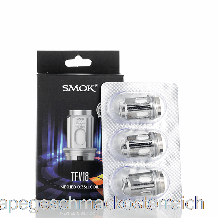 Smok TFV18 Ersatzspulen 0,15 Ohm Dual-Mesh-Spulen Vape-Geschmack